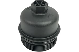 PINOCHUKKA Oil Filter Housing Cap with Gasket Seal Top Cover Lid COMPATIBLE WITH FORD Transit MK7 Galaxy S-Max Mondeo Kuga Focus 1303477, 1103L7, 73500070