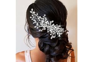 Unicra Bridal Hair Comb, Silver Rhinestone Headpiece for Women and Girls, Classic Butterfly Design for Brides, Women and Girls, Formal Occasions