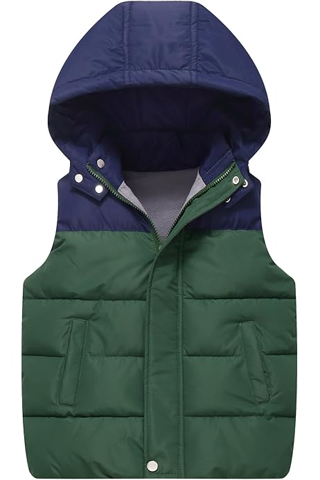 Giubbini Imbottiti Per Bambini Piumino Smanicato Trapuntato