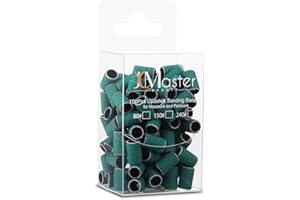 ‎JCMASTER JCMASTER® 100x Premium Nagelfräser Schleifhülsen, Grob 80 Schleifbänder, Maniküre/Pediküre/Hornhaut, Fusspflege, ●Inkl Ebook● ≫+Series≪