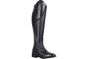 QHP Tamar - Stivali da equitazione da donna, in pelle, modello normale