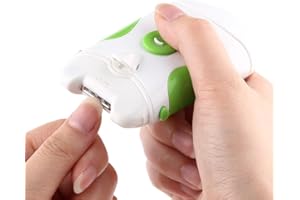 YOSOO HEALTH GEAR Professional Safe Electric Nail Trimmer, Dual-use Nails Trim File Clipper Manicuring Tools Nail Cutter and Nail File Manicure Tools for Newborn Infant Kids Adults