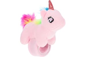Abaodam Pulsera De De Animal Pulsera De De Unicornio Animal De Peluche Muñequera A Presión para Niños De Fiesta De Cumpleaños
