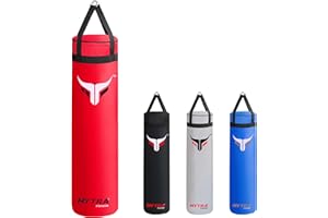 Mytra Fusion Colgante Saco Boxeo Unfilled Sacos de Boxeo para MMA, Muay Thai, Boxeo, Entrenamiento de Karate Adulto Saco Boxeo Disponible con 2 tamaños 4FT y 5FT