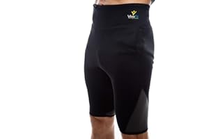 VEOFIT Pantaloncini dimagranti per sudorazione e compressione uomo Tonifica la pancia e rassoda le cosce Taglie S-XXXL - OFFERTA: Guida per tornare in forma e borsa da trasporto