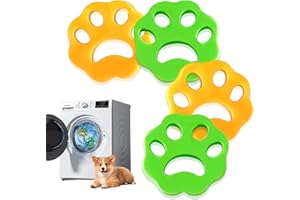Eaasok 4 Stücke Tierhaarentferner Waschmaschine,Wiederverwendbarer Tierhaarentferner,Katzenhaarentferner Waschmaschine,Haarfänger für Entfernt Tierhaare Fusseln,für Wäschetrockner und Waschmaschine