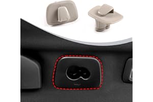 DIYUCAR ABS Plastic Interior Roof Hooks Clothes Hanger Hook Trim For V90 S90 XC40 XC60 XC90 2015-2020 (Gray)