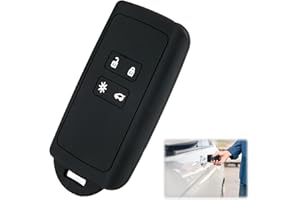 QOCO Silicone Car Key Cover for Renault Arkana Captur Trafic Grand 4 Buttons Key Protection Cover for Renault Scenic Koleos Zoe Dacia Fluence Duster Megane Kadjar-Clio Smart Key Case Shell Key Holder