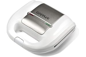 G3 Ferrari G10115 Mytoast Tostiera, 750 W, Piastre antiaderenti, Maniglia con chiusura, Dimensioni piastre 22 x 13 cm, Bianco