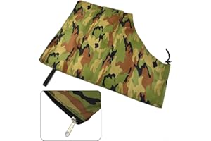 BLISSFULABODE Sacco soffiatore per foglie ad alta efficienza, resistente agli strappi e facile da svuotare per la manutenzione del prato (mimetico)