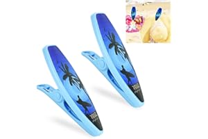 ZACUDA 2 PCS Clips de Plástico para Toallas Pinzas Grandes para Colgar Ropa con Forma de Velero Pinzas para Toalla de Playa Clips para Toallas para Tumbonas Pinzas de Plástico para Toallas Sábana