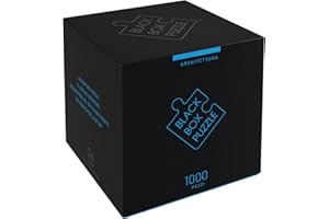 MISU Black Box Puzzle 1000 pezzi, Blackbox Puzzle con motivo a sorpresa senza modello, Impossible Puzzle - puzzle difficile, per puzzle adulti e bambini dai 14 anni, puzzle box architettura edizione 2023