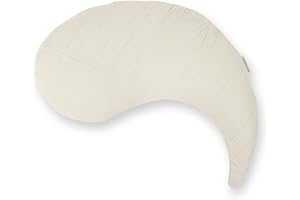 ‎THERALINE Theraline Das Yinnie Stillkissen | gefüllt mit sandfeinen Original-Perlen | inkl. Außenbezug „Musselin Sandbeige“