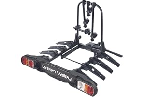 ‎AURILIS eBike Fahrradträger für Anhängerkupplung Fahrrad Heckträger Radträger - Discovery 4 - für 4 Fahrräder - 60kg Zuladung - am Fahrzeug klappbar - kompaktes Faltmaß -