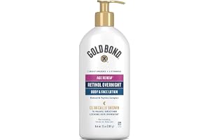 Gold Bond Age Renew Retinol Overnight Body & Face Lotion, med retinol och peptidkomplex, 33 ml.