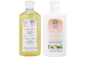 Intea Shampoo e Balsamo Rifletti Biondi per Bambini per Capelli Biondi 250 ML - Con Estratto di Fiori di Camomilla