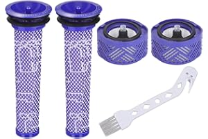 SIMAIYI Filter for Dyson V6, 2 post Filter and 2 Pre Filters for Dyson V6, Replacement for Dyson V6 Absolute Animal Motorhead Trigger Fluffy SV05 SV09 Cordles