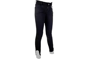 HKM Pantalones de Equitación -Kids Easy- Rodilla de Silicona pantalón Unisex Adulto