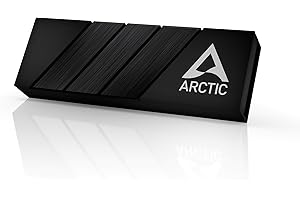 ‎ARCTIC ARCTIC M2 Pro - Heatsink-Kühler für M.2 2280 SSD, mit ARCTIC TP-3 Wärmeleitpads, kompatibel mit PC & PS5, für doppelt und einseitig bestückte SSDs - Schwarz