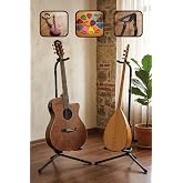 Lastvoice Gtr-01X 2Lİ SET Enstr&uuml;man Bağlama Gitar Standı Sehpası + 10 Pena)