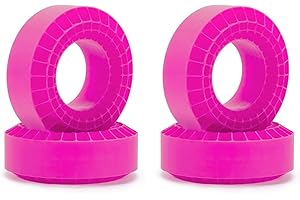 RXZIXYL 1.9'' Tires Soft Silica Gel Anti Foams Insert 108x42mm for 1/10 RC Crawler Rigs TRX4 SCX10 III CJ-7 Capra BRX01 TF2 GEN8 (Soft Purple 4pcs)