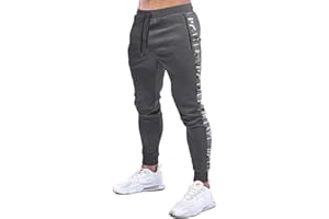 MakingDa Mens Gym Joggers Sweatpants Slim Fit Jogging Tracksuit Bottoms Causal Running Workout Trousers with Pockets