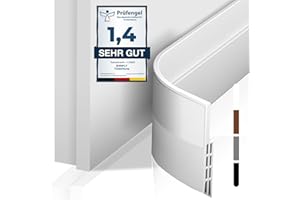 shinfly Burlete para puertas de 100 cm, autoadhesivo, 5 cm de ancho, burlete para puerta, protección insonorizada para puertas, cinta de sellado, protección contra insectos y resistente al viento