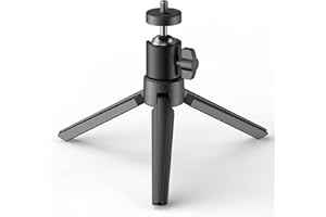 Mini trípode para proyector – YOTON trípode para Mini proyector portátil, Soporte de proyector con Cabezal de Bola Giratorio de Metal de 360° para cámara, Mini proyector, cámara Web
