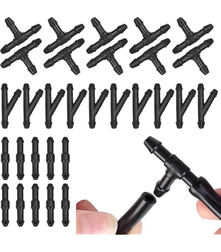 Kit Tubo Lavaggio Auto Tubo Lavavetri Auto 6 Metri | Con 15 Connettori | Per Parabrezza Anteriore | Sostituzione Facile E Economica Tubo Tergicristalli Connettore