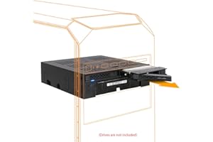 ‎ICY DOCK ICY DOCK 2X 2,5" SATA/SAS HDD/SSD Wechselrahmen mit schraubenlosen Trays Plus 3,5" Slot für HDD/Gerät in 5,25" Schacht - ExpressCage MB322SP-B