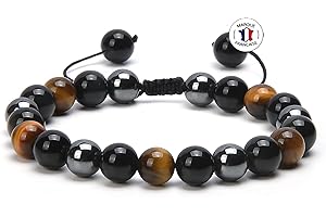 ATTRACTION ZEN BRACELET SHAMBALLA Pierres Naturelles AJUSTABLE | EBOOK Offert | Fait Main | Bijoux Femme Homme | Bracelet pierre naturelle 7 CHAKRAS | TOUTES LES PIERRES DE NOS BRACELETS SONT NATURELLES