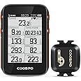 COOSPO Bike Computer BC200,Cycle Computers Wireless GPS with Auto Backlight, Bluetooth Cycling Computer ANT+ Speedometer Odometer Compatible with CooSporide app/HR/Cad/Spd/Power Sensor