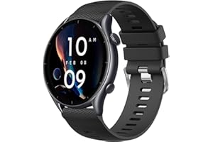 Yisica Correa Compatible con Amazfit GTR 4/GTR 3 Pro/GTR 3/GTR 2/GTR 2e/GTR 47mm/Stratos 3/Stratos 2 Hombre Mujer, 22mm Pulsera de Repuesto Silicona Amazfit GTR 4/GTR 3/GTR 2