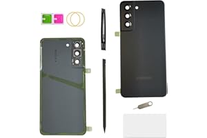 GNLKYZWV Galaxy s21 fe 5G Back Cover Replacement Rear Housing Door Parts for Samsung Galaxy s21 fe 5G SM-G990 6.4 Inches (Graphite/Black)