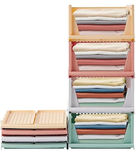 4 Scatole Organizzatrici Per Scarpe Trasparenti 33.5x23x13 Cm - Impilabili, Antipolvere Per Armadio