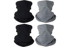 HEGCOIIE 4 Stück Kinder Schlauchschal Fleece Loop Schal Halswärmer Halstuch Winddicht Ski Maske Warmer für Outdoor Sports