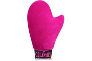 CeleCily UK Patented Tanning Mitt with Elastic Wrist and Thumb Hole, Leakproof-lined Fake Tan Mitt Applicator, Premium Reusable Tan Mit, Tanning Glove for Apply Tanning Lotion,Cream,Medicine