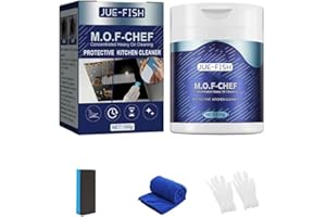 GENERIC Mof Chef Cleaning Powder 100g/500g Heavy Duty Degreaser Cleaner, Mof Chef Protective Kitchen Cleaner,Mof Chef Powder All Purpose Cleaner Powder,Stubborn Grease & Grime Remover (100g)