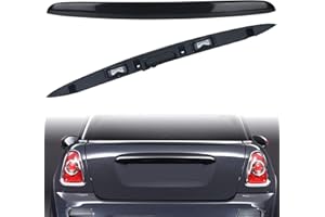 ZONFANT Black Rear Trunk Hatch Handle With Lamp, Tailgate Trim Lid Trunk Liftgate Pull Handle Compatible With BMW Vehicle 2005-2015 Mini Cooper R56 R57 Series, Replace#51132753602 - Backhatch Release Handle