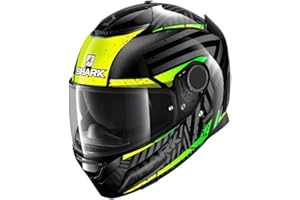 Kaski motocyklowe Shark SPARTAN 1.2 KOBRAK KYG, czarny/żółty, S