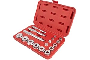 Dixhills Juego de herramientas para rodamientos de ruedas, 17 piezas, kit de montaje para casquillos de rueda, juntas de anillo de rodamiento, herramientas maestras