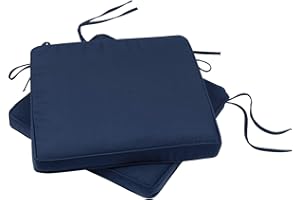 Plant Theatre Luxury Bistro Seat Cushions - Set of 2 in Cool Navy