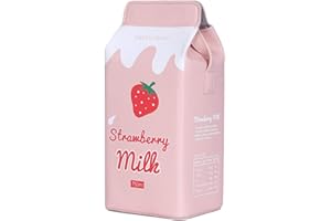 MOVKZACV Joli sac à main à bandoulière pour femme et fille - Motif : fruits, banane, fraise, lait