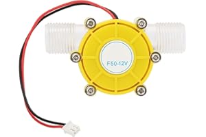 TKSE Générateur d'énergie hydroélectrique, F50 Micro Hydro DC Pompe à débit d'eau Turbine Générateur d'énergie hydroélectrique Faible bruit, performances de travail stables(F50 12V)