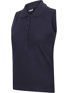 fila polo womens black