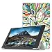 Produktbild MoKo Lenovo Tab 4 Plus 8" Hülle - Ultra Lightweight Slim PU Leder Tasche Schutzhülle Schale Smart Case mit Standfunktion für Lenovo Tab 4 Plus 8 Zoll Tablet 2017, Glück Baum