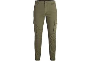 Mêskie spodnie JACK & JONES Cargo Jogger Spodnie PAUL FLAKE AKM 542 Twill Denim Elastyczny pas