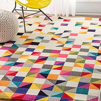 Unamourdetapis Tapis Grand Dimensions DETRU BOUTIK Multicolore 120 x 170 cm Tapis de Salon Moderne Design