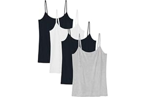 vislivin Camiseta Sin Mangas con Tirantes Finos Ajustables con Camisola Sólida Básica para Mujer