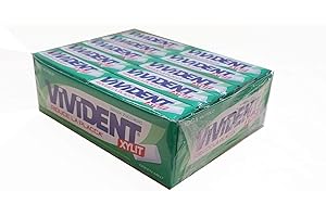 PERFETTI VAN MELLE Vivident Xylit Greenmint - Chewingum Gusto Menta Da 40 Confezioni